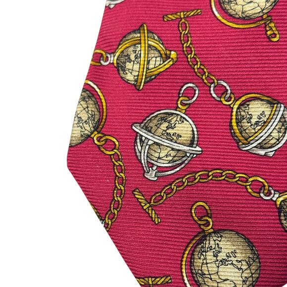 Chanel Globe Pattern Tie - Picture 16 of 16